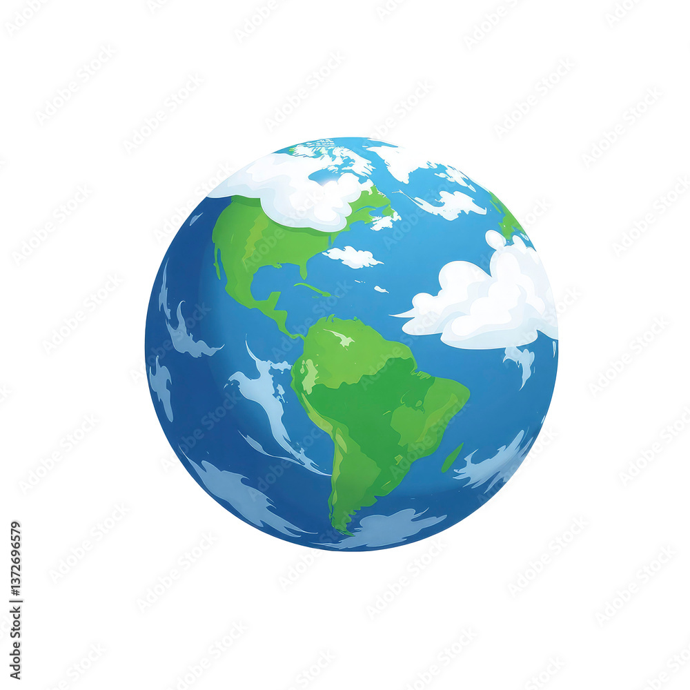 Fototapeta premium earth globe with transparent background PNG and JPEG image