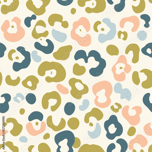 abstract leopard seamless pattern in modern style