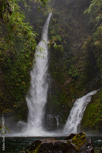 Hidden waterfall, Pumalin Park