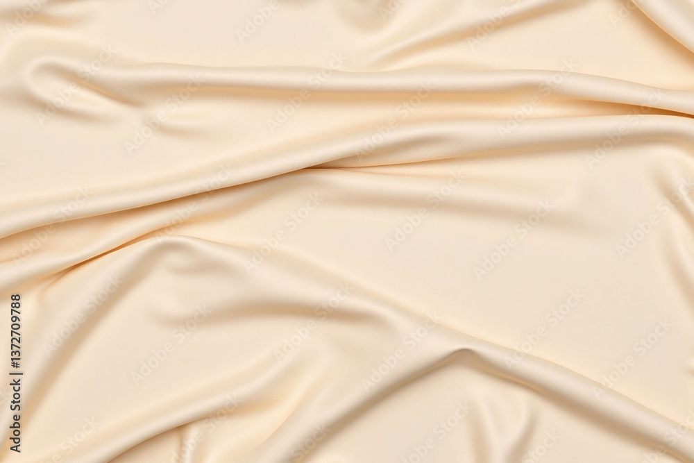Fototapeta premium close up of a white satin fabric with folds2
