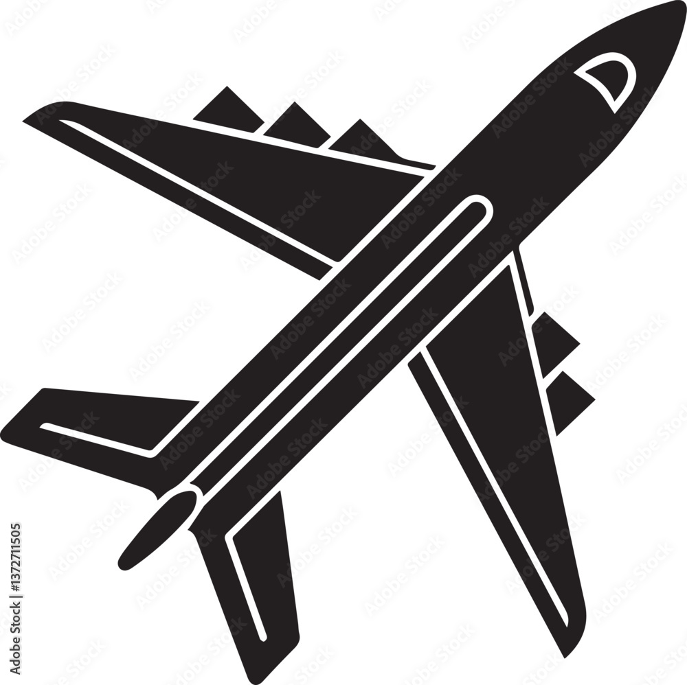 vector airplane icon, airplane silhouette vector, airplane vector isolated on white background vector airplane icon, airplane silhouette vector, airplane vector isolated on white background