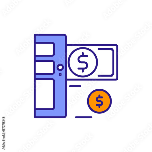 Hidden Money Icon for Concealed Cash.