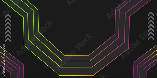 Modern game background with rgb color lines, modern technology wallpaper, futuristic background, gaming backdrop.