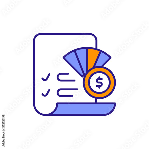 Shell Company Icon with Illegal Money Flow.