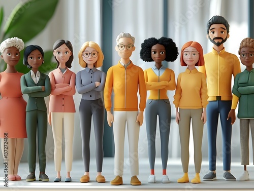 Diverse and inclusive group of people in a collaborative setting