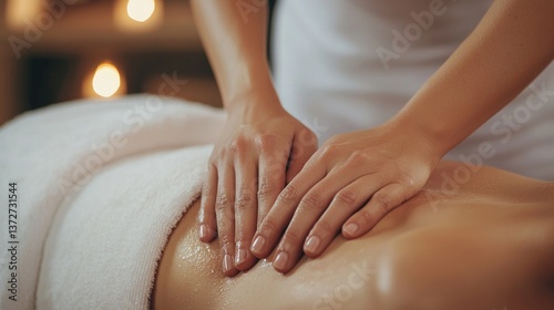 Wallpaper Mural Relaxing massage therapy session spa resort professional treatment serene environment close-up view wellness concept Torontodigital.ca