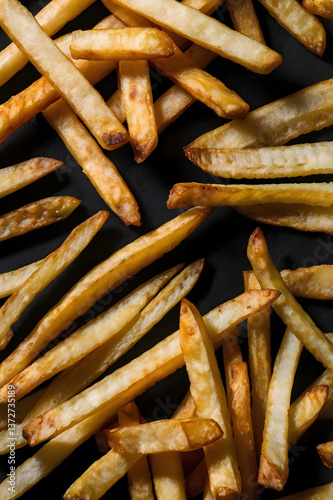 Ensemble de frites dans toutes les directions qui pointent vers le centre 