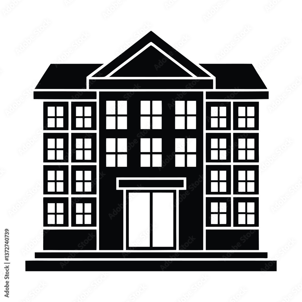 Naklejka premium vector illustration of building