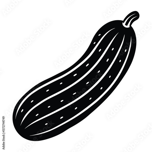 vector illustration of a cucumber