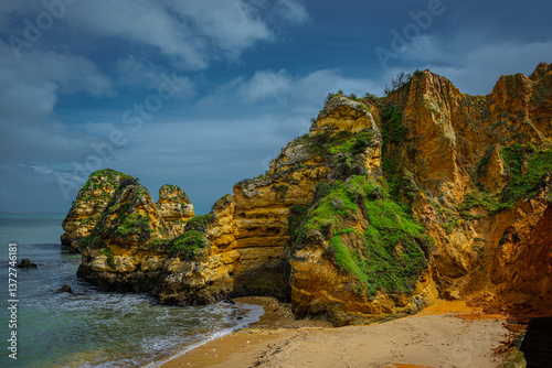 Cliff beach in Portugal