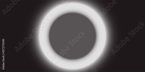 PrintBlack and white planet eclipsebokeh background hd