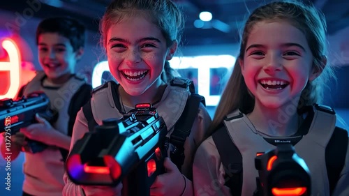 Joyful Kids Laser Tag Game Night Fun