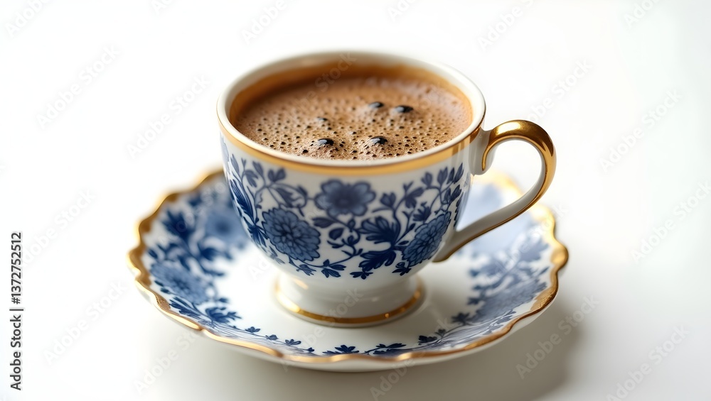 Steaming Cup of Freshly Brewed Coffee on a Clean White Background Steaming Cup of Freshly Brewed Coffee on a Clean White Background