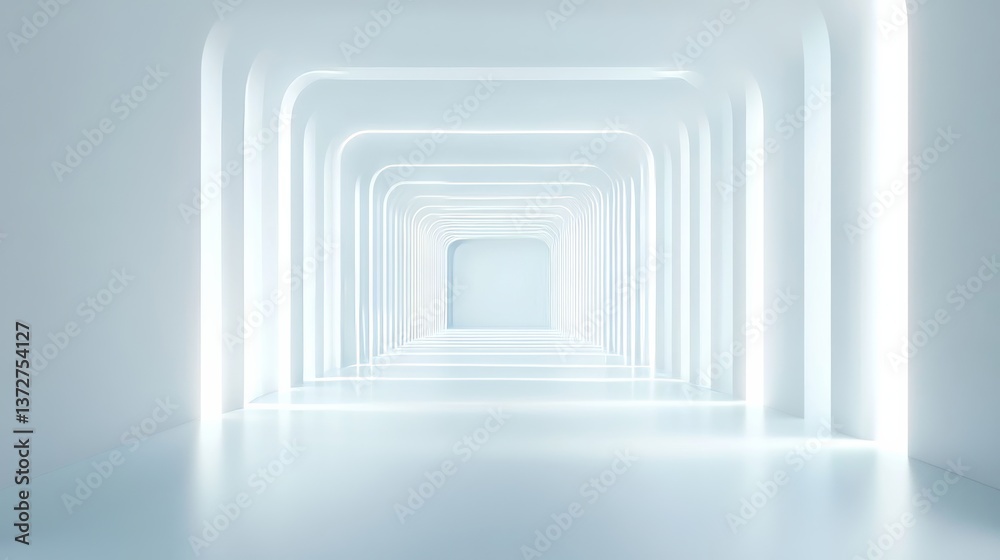 Fototapeta premium a tech video presentation background, sleek vectorized in white and light blue colors 