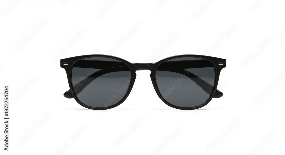 Fototapeta premium Black Round Sunglasses