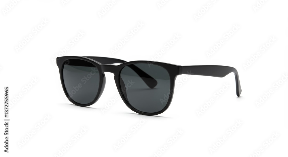 Fototapeta premium Black Sunglasses on White Background