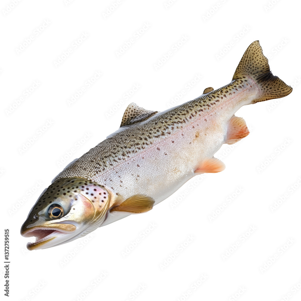 Obraz premium Sea fish fresh, isolate on transparent background