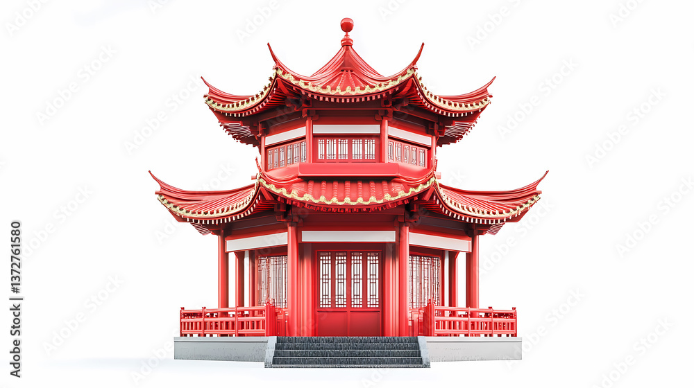Obraz premium Traditional Chinese Pagoda Architecture