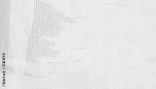 Fototapeta Naklejka Na Ścianę i Meble -  Old ripped torn blank black and white posters textures backgrounds grunge creased crumpled paper vintage collage placards empty space text
