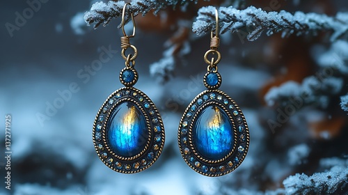silver earrings