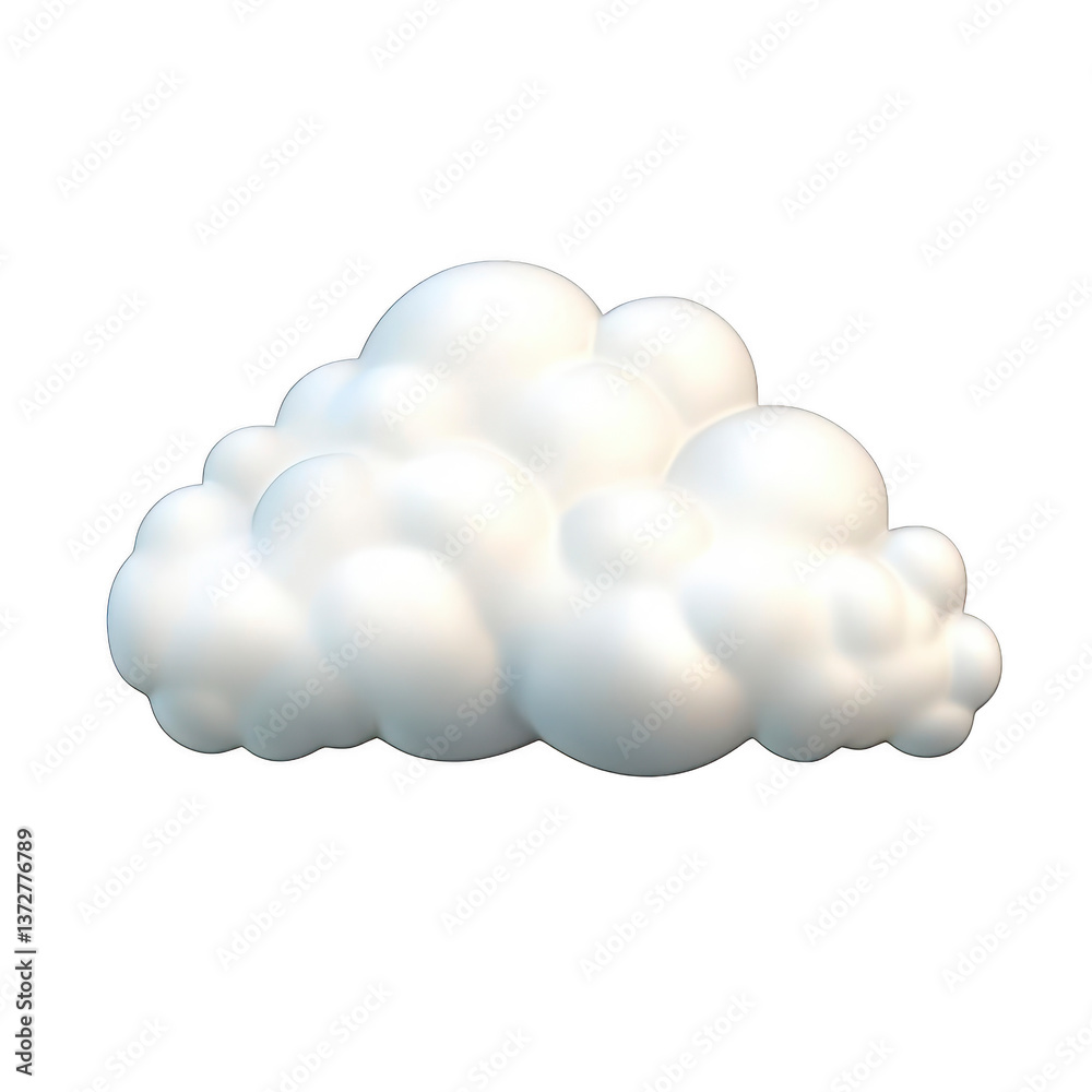 A This features fluffy, white cloud with soft, rounded appearance, resembling cartoon or digital illustration. cloud is isolated on transparent background, making it ideal for various design uses A This features fluffy, white cloud with soft, rounded appearance, resembling cartoon or digital illustration. cloud is isolated on transparent background, making it ideal for various design uses