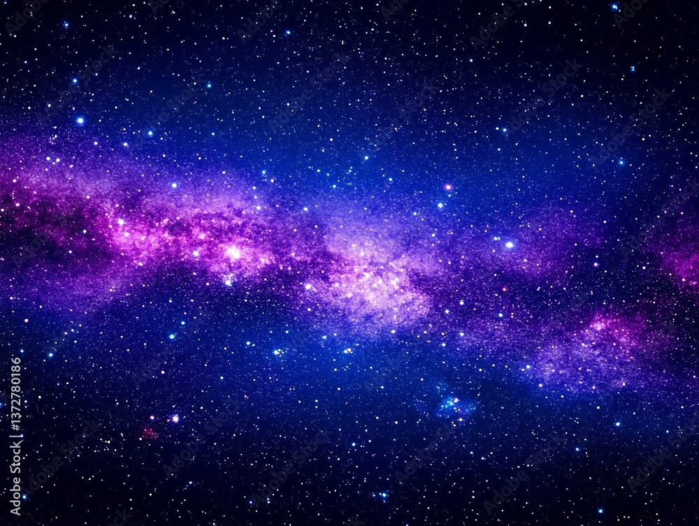 The vibrant and colorful image of the celestial galaxy and stars The vibrant and colorful image of the celestial galaxy and stars