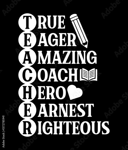 Teacher definition - Custom Printable Design Cut File for Cricut and Silhouette – Instant Download for DIY Projects