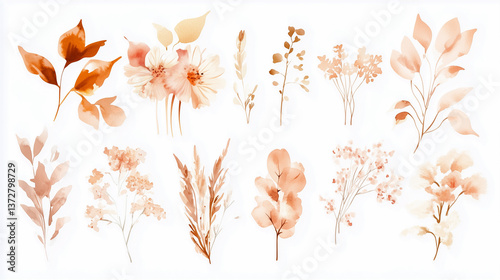 Abstract modern print set