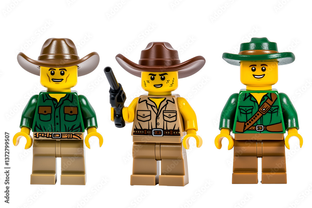 Obraz premium Lego figurines, Rancher, Sheriff 