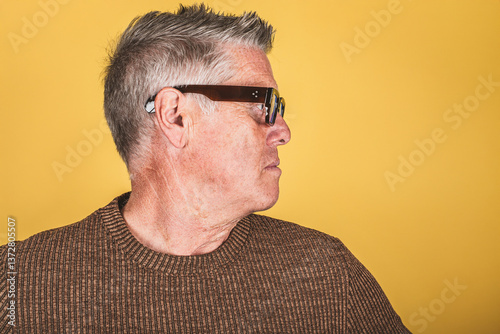 Mann mit Brille