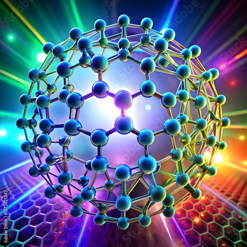 abstract molecule background