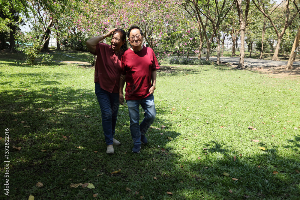 Fototapeta premium Senior in The Park