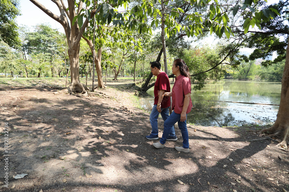 Fototapeta premium Senior in The Park