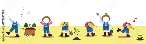 Arbor Day, Children's Farmers, Farm Experience, Kindergarten Materials, Kindergarten Synthesis