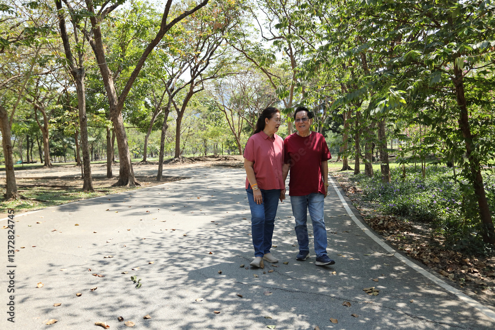 Obraz premium Senior in The Park