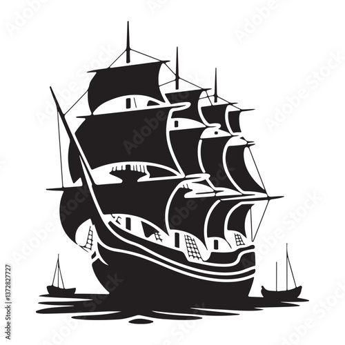 ship on the sea