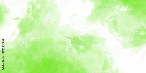 Abstract green watercolor background for your design, watercolor background concept, vector. Green watercolor background. Creative green and white shades hand drawn texture. 