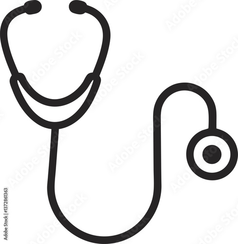 stethoscope isolated on white background