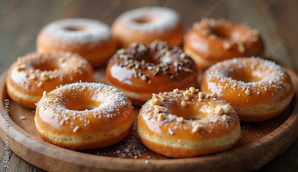 donuts with icing sugar donuts with icing sugar