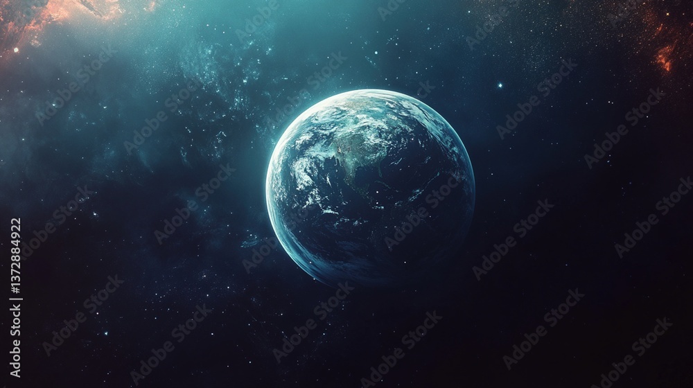 Obraz premium Earth in the cosmos