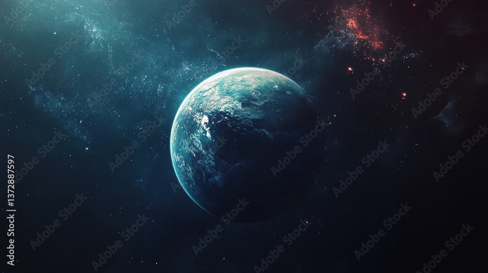 Fototapeta premium Earth in the vastness of space (7)