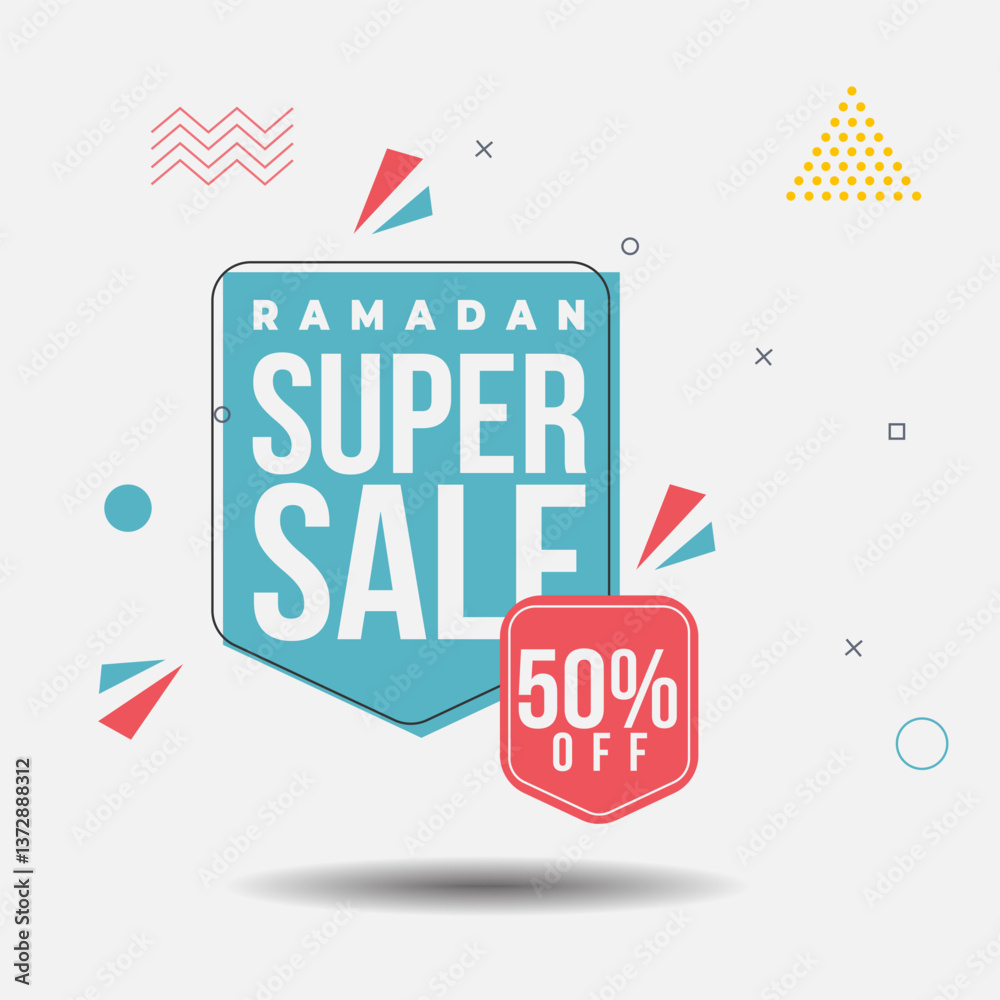 Fototapeta premium Ramadan Super Sale 50% Off (1)