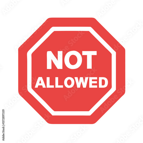 Red circle symbols indicate prohibited actions, warning of no parking, smoking, or entry