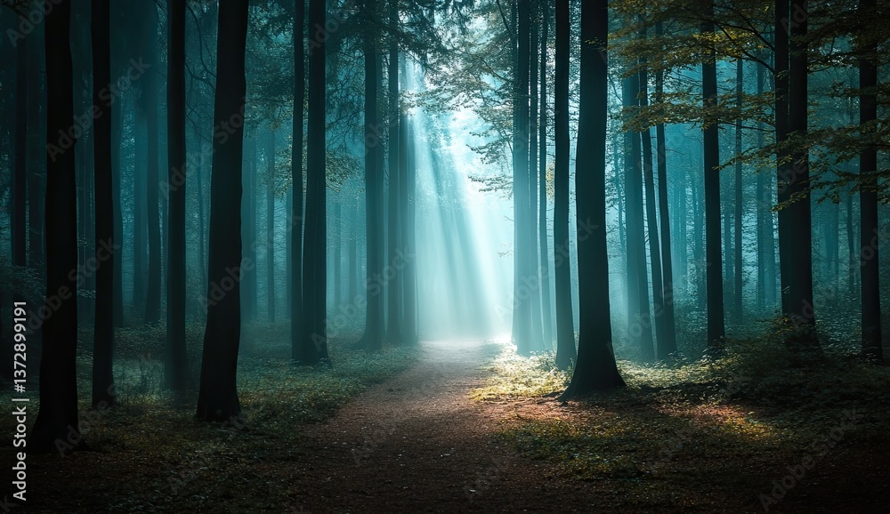 Obraz premium Mystical Forest Path