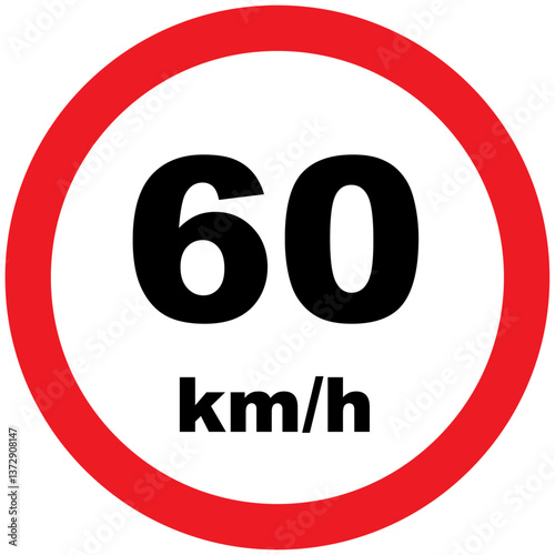 Wallpaper Mural in road speed limit icon sign and symbol in white background, all vehicle speed limit, 20km/h, 30km/h, 40km/h, 50km/h, 60km/h, 70km/h, 80km/h, 90km/h, 100km/h, 110km/h, 120km/h, 130km/h, 140km/h.  Torontodigital.ca