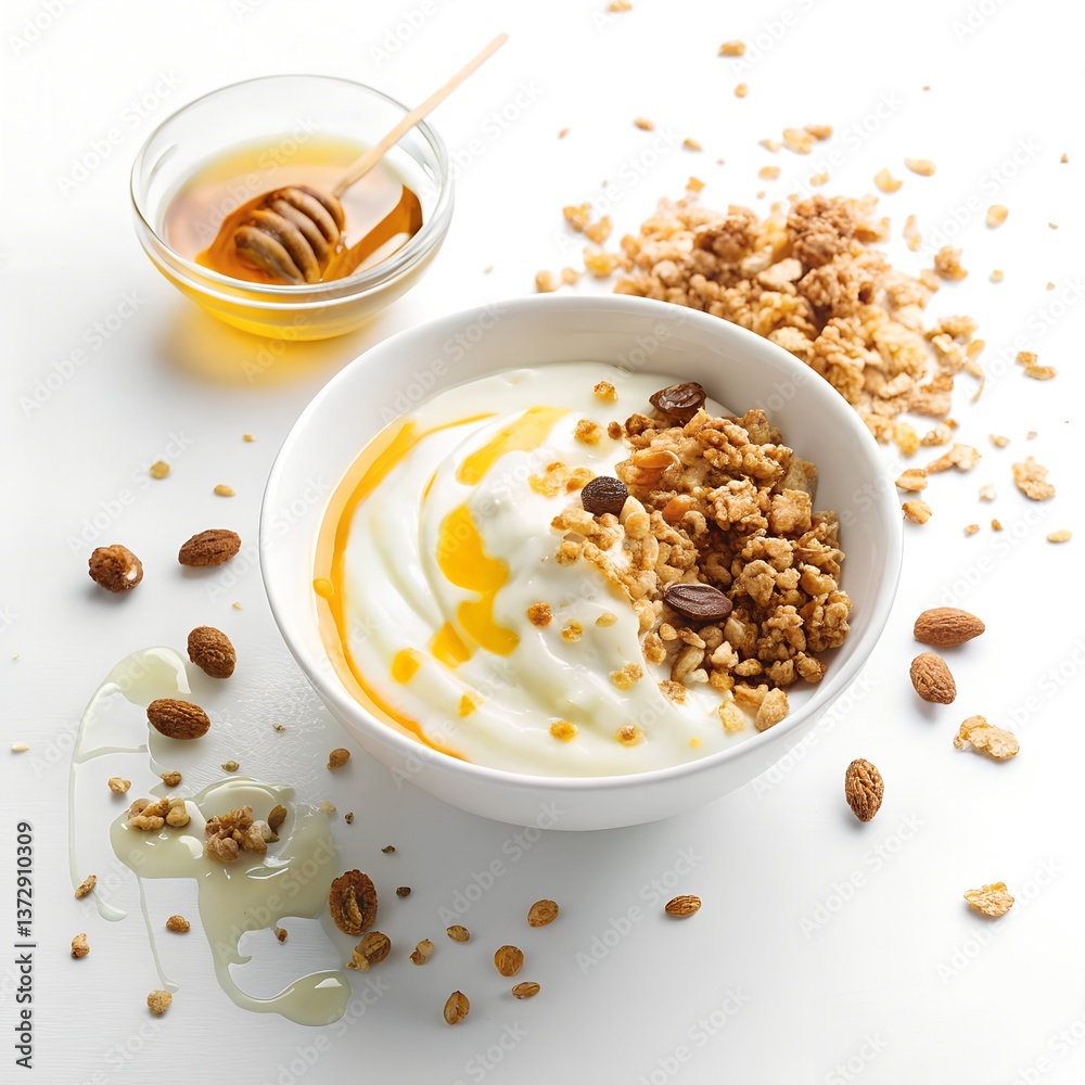 Healthy Morning Oats with Honey Drizzle Healthy Morning Oats with Honey Drizzle