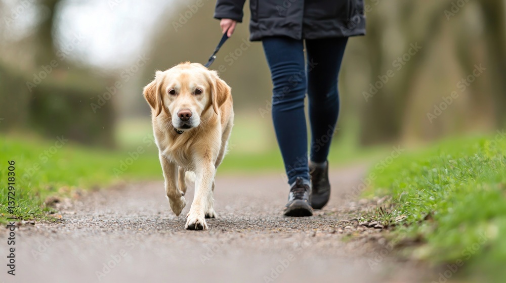 Dog walking adventure at animal clinic nature trail photography outdoor close-up pet wellness Dog walking adventure at animal clinic nature trail photography outdoor close-up pet wellness
