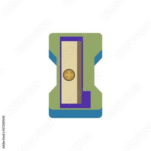 Minimalist Design of Vector illustration  pencil sharpener