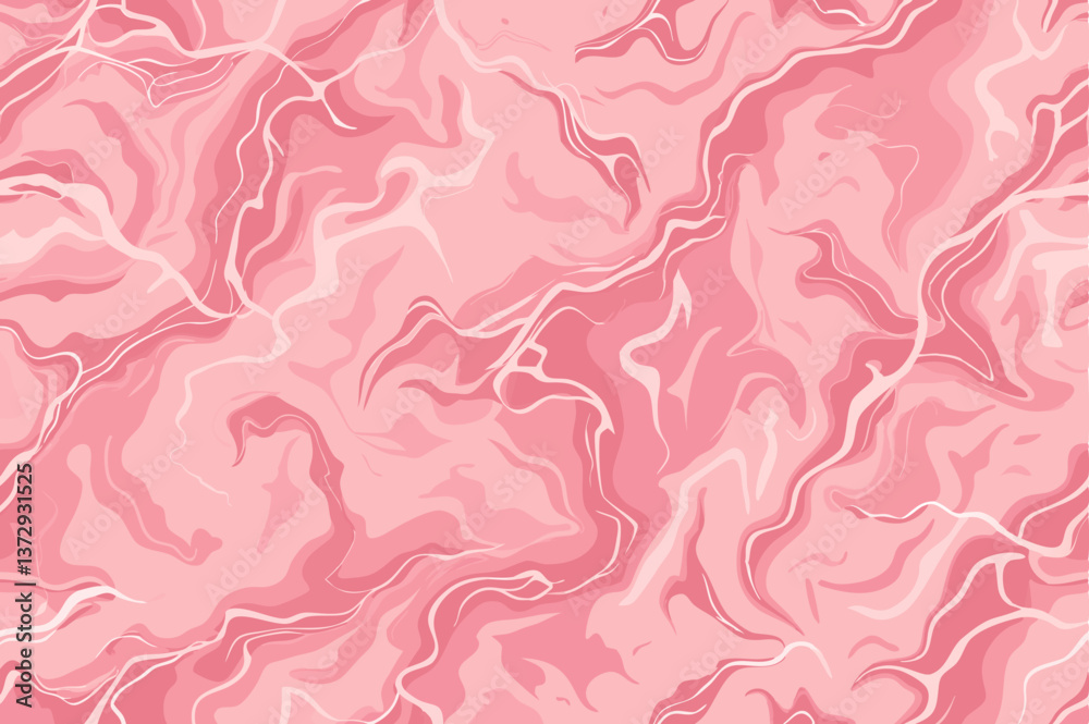 Fototapeta premium Pink marble seamless premium background. Vector illustration.