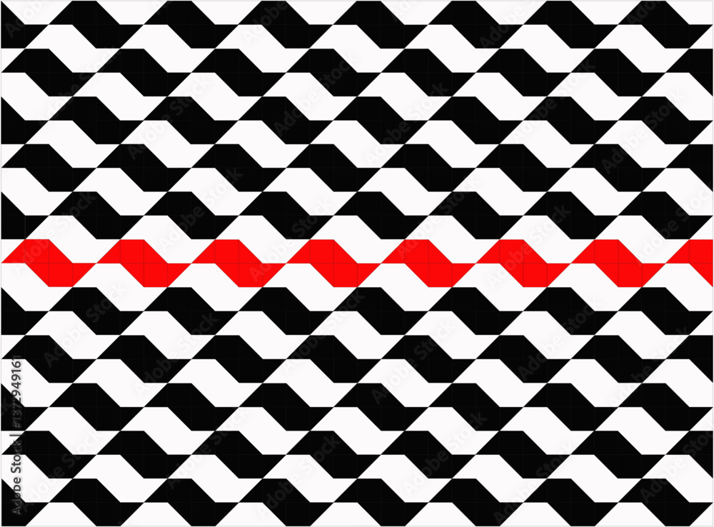 Seamless pattern with Sao Paulo city Sidewalk. Vector illustration.